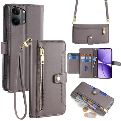 Sheep Texture Cross-body Zipper Wallet Leather Phone Case, For Redmi A7 Pro 171mm / Poco C85x 5G, For Redmi Turbo 5 Max 5G / Poco X8 Pro Max 5G, For Redmi Turbo 5 5G / Poco X8 Pro 5G, For Redmi K90 Pro Max 5G / Poco F8 Ultra                            ...
