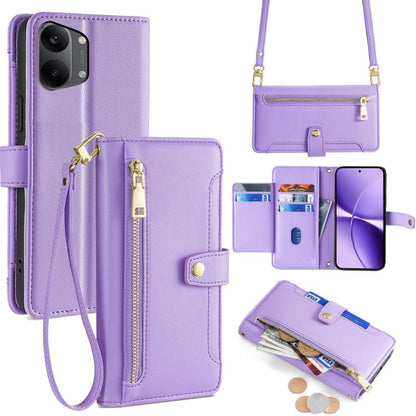 Sheep Texture Cross-body Zipper Wallet Leather Phone Case, For Redmi A7 Pro 171mm / Poco C85x 5G, For Redmi Turbo 5 Max 5G / Poco X8 Pro Max 5G, For Redmi Turbo 5 5G / Poco X8 Pro 5G, For Redmi K90 Pro Max 5G / Poco F8 Ultra                            ...