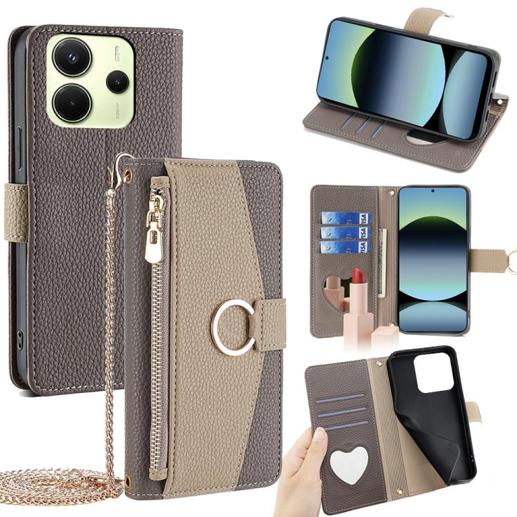 Crossbody Litchi Texture Leather Phone Case, For Redmi A7 Pro 171mm / Poco C85x 5G, For Redmi Turbo 5 Max 5G / Poco X8 Pro Max 5G, For Redmi Turbo 5 5G / Poco X8 Pro 5G, For Redmi K90 Pro Max / Poco F8 Ultra, For Redmi K90 / Poco F8 Pro                ...
