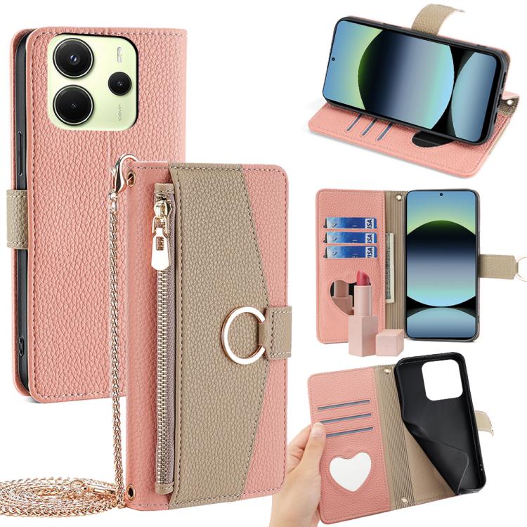 Crossbody Litchi Texture Leather Phone Case, For Redmi A7 Pro 171mm / Poco C85x 5G, For Redmi Turbo 5 Max 5G / Poco X8 Pro Max 5G, For Redmi Turbo 5 5G / Poco X8 Pro 5G, For Redmi K90 Pro Max / Poco F8 Ultra, For Redmi K90 / Poco F8 Pro                ...