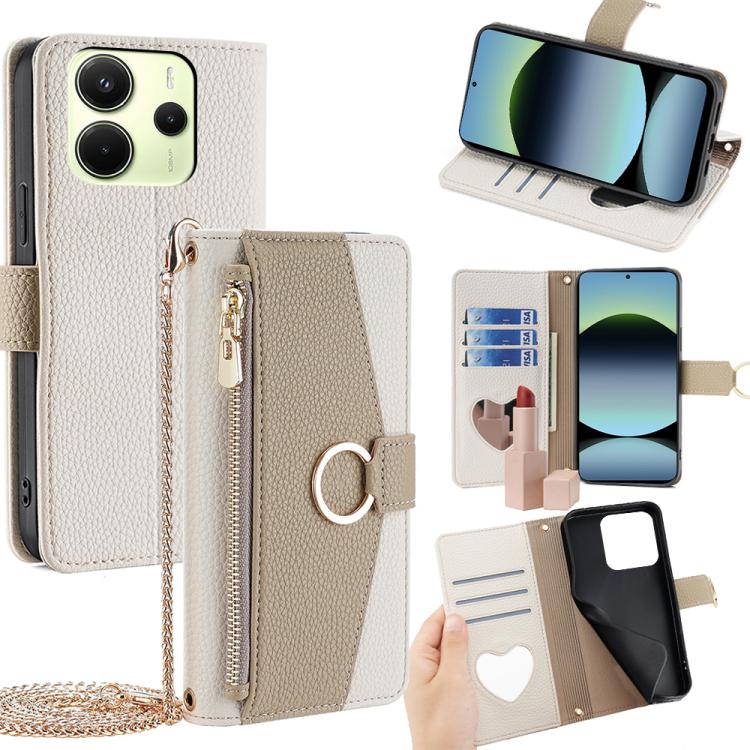 Crossbody Litchi Texture Leather Phone Case, For Redmi A7 Pro 171mm / Poco C85x 5G, For Redmi Turbo 5 Max 5G / Poco X8 Pro Max 5G, For Redmi Turbo 5 5G / Poco X8 Pro 5G, For Redmi K90 Pro Max / Poco F8 Ultra, For Redmi K90 / Poco F8 Pro                ...