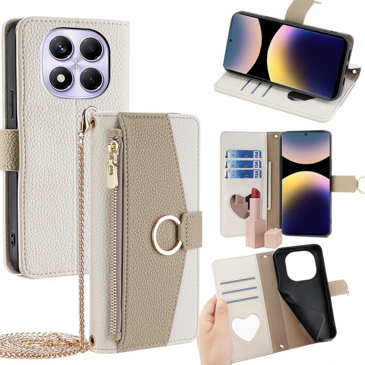 Crossbody Litchi Texture Leather Phone Case, For Redmi A7 Pro 171mm / Poco C85x 5G, For Redmi Turbo 5 Max 5G / Poco X8 Pro Max 5G, For Redmi Turbo 5 5G / Poco X8 Pro 5G, For Redmi K90 Pro Max / Poco F8 Ultra, For Redmi K90 / Poco F8 Pro                ...