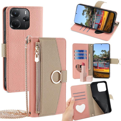 Crossbody Litchi Texture Leather Phone Case, For Redmi A7 Pro 171mm / Poco C85x 5G, For Redmi Turbo 5 Max 5G / Poco X8 Pro Max 5G, For Redmi Turbo 5 5G / Poco X8 Pro 5G, For Redmi K90 Pro Max / Poco F8 Ultra, For Redmi K90 / Poco F8 Pro                ...