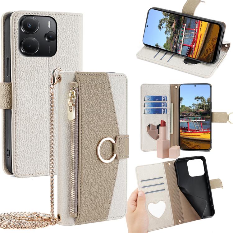 Crossbody Litchi Texture Leather Phone Case, For Redmi A7 Pro 171mm / Poco C85x 5G, For Redmi Turbo 5 Max 5G / Poco X8 Pro Max 5G, For Redmi Turbo 5 5G / Poco X8 Pro 5G, For Redmi K90 Pro Max / Poco F8 Ultra, For Redmi K90 / Poco F8 Pro                ...