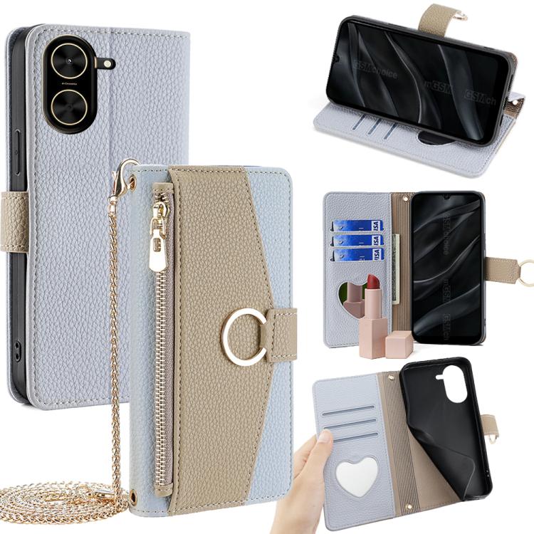 Crossbody Litchi Texture Leather Phone Case, For Redmi A7 Pro 171mm / Poco C85x 5G, For Redmi Turbo 5 Max 5G / Poco X8 Pro Max 5G, For Redmi Turbo 5 5G / Poco X8 Pro 5G, For Redmi K90 Pro Max / Poco F8 Ultra, For Redmi K90 / Poco F8 Pro                ...