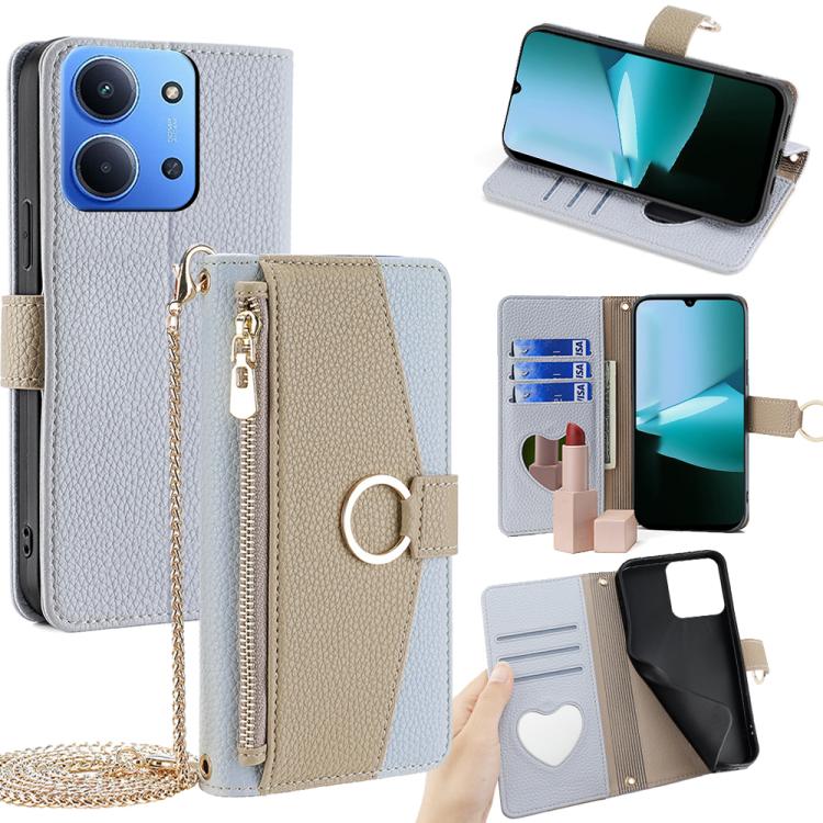 Crossbody Litchi Texture Leather Phone Case, For Redmi A7 Pro 171mm / Poco C85x 5G, For Redmi Turbo 5 Max 5G / Poco X8 Pro Max 5G, For Redmi Turbo 5 5G / Poco X8 Pro 5G, For Redmi K90 Pro Max / Poco F8 Ultra, For Redmi K90 / Poco F8 Pro                ...