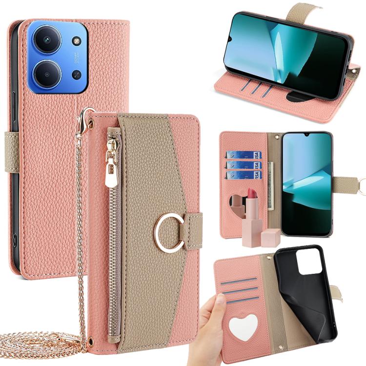 Crossbody Litchi Texture Leather Phone Case, For Redmi A7 Pro 171mm / Poco C85x 5G, For Redmi Turbo 5 Max 5G / Poco X8 Pro Max 5G, For Redmi Turbo 5 5G / Poco X8 Pro 5G, For Redmi K90 Pro Max / Poco F8 Ultra, For Redmi K90 / Poco F8 Pro                ...