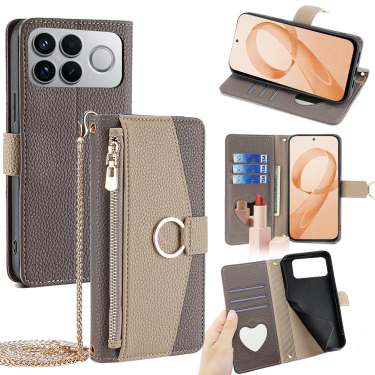 Crossbody Litchi Texture Leather Phone Case, For Redmi A7 Pro 171mm / Poco C85x 5G, For Redmi Turbo 5 Max 5G / Poco X8 Pro Max 5G, For Redmi Turbo 5 5G / Poco X8 Pro 5G, For Redmi K90 Pro Max / Poco F8 Ultra, For Redmi K90 / Poco F8 Pro                ...