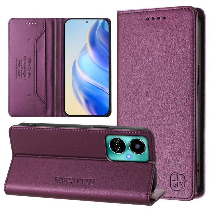 RC01 Dual-Folded Magnetic Suction RFID Leather Phone Case, For Tecno Pova 5, For Tecno Camon 20 Premier 5G, For Tecno Camon 20 Pro 5G, For Tecno Camon 20 4G / 20 Pro 4G, For Tecno Pop 7/ 7 Pro / Spark GO 2023, For Tecno Spark 10 5G                     ...