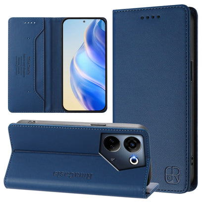 RC01 Dual-Folded Magnetic Suction RFID Leather Phone Case, For Tecno Pova 5, For Tecno Camon 20 Premier 5G, For Tecno Camon 20 Pro 5G, For Tecno Camon 20 4G / 20 Pro 4G, For Tecno Pop 7/ 7 Pro / Spark GO 2023, For Tecno Spark 10 5G                     ...