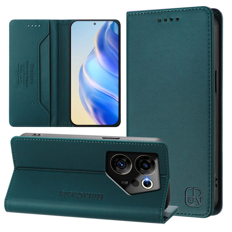 RC01 Dual-Folded Magnetic Suction RFID Leather Phone Case, For Tecno Pova 5, For Tecno Camon 20 Premier 5G, For Tecno Camon 20 Pro 5G, For Tecno Camon 20 4G / 20 Pro 4G, For Tecno Pop 7/ 7 Pro / Spark GO 2023, For Tecno Spark 10 5G                     ...