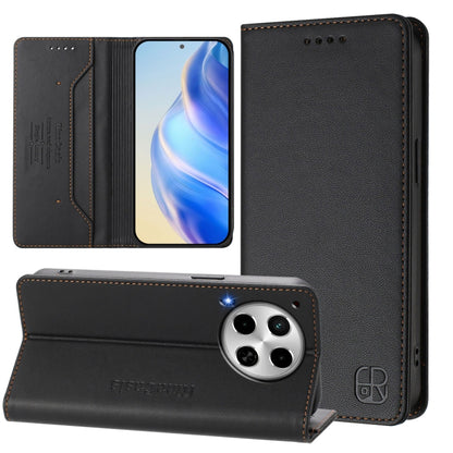 RC01 Dual-Folded Magnetic Suction RFID Leather Phone Case, For Tecno Pop 6C / itel A18, For Tecno Spark 10 Pro Magic, For Tecno Camon 30 Premier 5G, For Tecno Pova 6 Neo, For Tecno Pova 6 4G, For Tecno Pova 6 5G / 6 Pro 5G, For Tecno Camon 30 Pro 5G   ...
