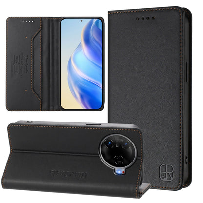 RC01 Dual-Folded Magnetic Suction RFID Leather Phone Case, For Tecno Pop 6C / itel A18, For Tecno Spark 10 Pro Magic, For Tecno Camon 30 Premier 5G, For Tecno Pova 6 Neo, For Tecno Pova 6 4G, For Tecno Pova 6 5G / 6 Pro 5G, For Tecno Camon 30 Pro 5G   ...