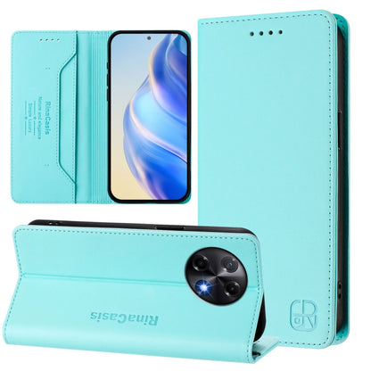 RC01 Dual-Folded Magnetic Suction RFID Leather Phone Case, For Tecno Camon 50 Pro 4G, For Tecno Camon 50 4G, For Tenco Spark Slim 5G, For Tecno Camon 40 Pro 4G, For Tecno Camon 40 4G, For Tecno Spark GO 1 / 2025 / Pop 9, For Tecno Camon 30S / 30S Pro 5...