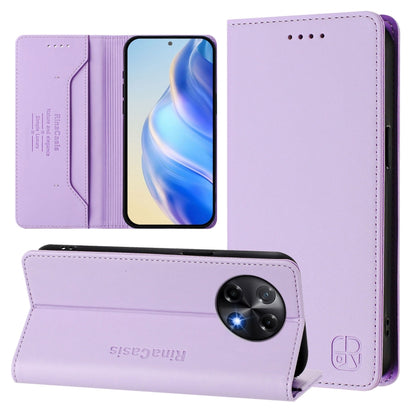 RC01 Dual-Folded Magnetic Suction RFID Leather Phone Case, For Tecno Camon 50 Pro 4G, For Tecno Camon 50 4G, For Tenco Spark Slim 5G, For Tecno Camon 40 Pro 4G, For Tecno Camon 40 4G, For Tecno Spark GO 1 / 2025 / Pop 9, For Tecno Camon 30S / 30S Pro 5...