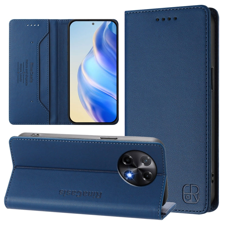 RC01 Dual-Folded Magnetic Suction RFID Leather Phone Case, For Tecno Camon 50 Pro 4G, For Tecno Camon 50 4G, For Tenco Spark Slim 5G, For Tecno Camon 40 Pro 4G, For Tecno Camon 40 4G, For Tecno Spark GO 1 / 2025 / Pop 9, For Tecno Camon 30S / 30S Pro 5...
