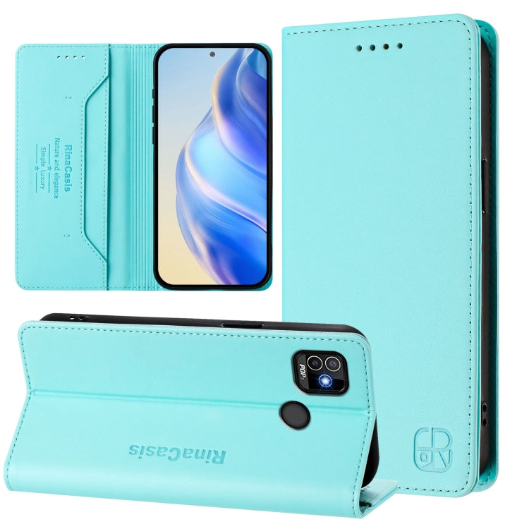 RC01 Dual-Folded Magnetic Suction RFID Leather Phone Case, For Tecno Pova Neo 2, For Tecno Spark GO 2022 / 8C / 9, For Tecno Spark 9T / 9 Pro, For Tecno Pova 3, For Tecno Pop 5, For Tecno Spark 7P, For Tecno Spark 7 / 7T, For Tecno Camon 15 / 15 Air