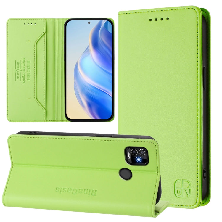 RC01 Dual-Folded Magnetic Suction RFID Leather Phone Case, For Tecno Pova Neo 2, For Tecno Spark GO 2022 / 8C / 9, For Tecno Spark 9T / 9 Pro, For Tecno Pova 3, For Tecno Pop 5, For Tecno Spark 7P, For Tecno Spark 7 / 7T, For Tecno Camon 15 / 15 Air