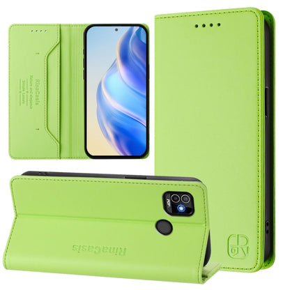 RC01 Dual-Folded Magnetic Suction RFID Leather Phone Case, For Tecno Pova Neo 2, For Tecno Spark GO 2022 / 8C / 9, For Tecno Spark 9T / 9 Pro, For Tecno Pova 3, For Tecno Pop 5, For Tecno Spark 7P, For Tecno Spark 7 / 7T, For Tecno Camon 15 / 15 Air