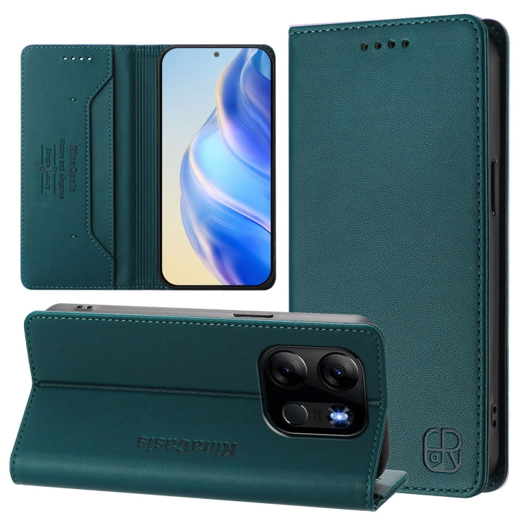 RC01 Dual-Folded Magnetic Suction RFID Leather Phone Case, For Tecno Pova 5, For Tecno Camon 20 Premier 5G, For Tecno Camon 20 Pro 5G, For Tecno Camon 20 4G / 20 Pro 4G, For Tecno Pop 7/ 7 Pro / Spark GO 2023, For Tecno Spark 10 5G                     ...