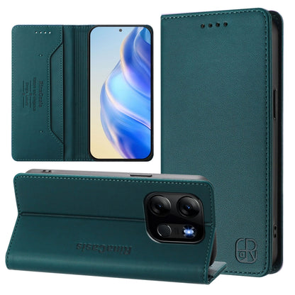 RC01 Dual-Folded Magnetic Suction RFID Leather Phone Case, For Tecno Pova 5, For Tecno Camon 20 Premier 5G, For Tecno Camon 20 Pro 5G, For Tecno Camon 20 4G / 20 Pro 4G, For Tecno Pop 7/ 7 Pro / Spark GO 2023, For Tecno Spark 10 5G                     ...