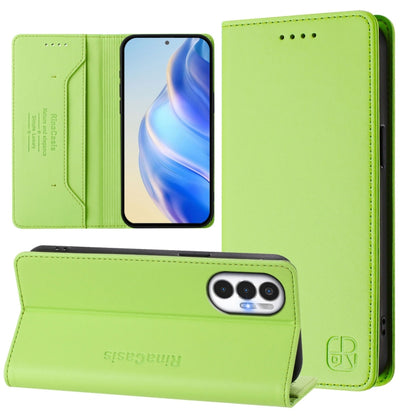 RC01 Dual-Folded Magnetic Suction RFID Leather Phone Case, For Tecno Pova Neo 2, For Tecno Spark GO 2022 / 8C / 9, For Tecno Spark 9T / 9 Pro, For Tecno Pova 3, For Tecno Pop 5, For Tecno Spark 7P, For Tecno Spark 7 / 7T, For Tecno Camon 15 / 15 Air