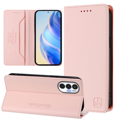 RC01 Dual-Folded Magnetic Suction RFID Leather Phone Case, For Tecno Pova Neo 2, For Tecno Spark GO 2022 / 8C / 9, For Tecno Spark 9T / 9 Pro, For Tecno Pova 3, For Tecno Pop 5, For Tecno Spark 7P, For Tecno Spark 7 / 7T, For Tecno Camon 15 / 15 Air