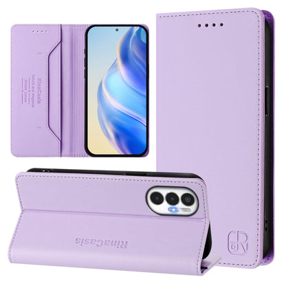 RC01 Dual-Folded Magnetic Suction RFID Leather Phone Case, For Tecno Pova Neo 2, For Tecno Spark GO 2022 / 8C / 9, For Tecno Spark 9T / 9 Pro, For Tecno Pova 3, For Tecno Pop 5, For Tecno Spark 7P, For Tecno Spark 7 / 7T, For Tecno Camon 15 / 15 Air