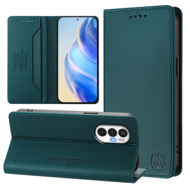 RC01 Dual-Folded Magnetic Suction RFID Leather Phone Case, For Tecno Pova Neo 2, For Tecno Spark GO 2022 / 8C / 9, For Tecno Spark 9T / 9 Pro, For Tecno Pova 3, For Tecno Pop 5, For Tecno Spark 7P, For Tecno Spark 7 / 7T, For Tecno Camon 15 / 15 Air