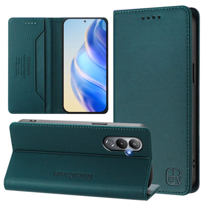 RC01 Dual-Folded Magnetic Suction RFID Leather Phone Case, For Tecno Pova 5, For Tecno Camon 20 Premier 5G, For Tecno Camon 20 Pro 5G, For Tecno Camon 20 4G / 20 Pro 4G, For Tecno Pop 7/ 7 Pro / Spark GO 2023, For Tecno Spark 10 5G                     ...