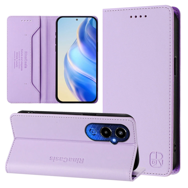 RC01 Dual-Folded Magnetic Suction RFID Leather Phone Case, For Tecno Pova 5, For Tecno Camon 20 Premier 5G, For Tecno Camon 20 Pro 5G, For Tecno Camon 20 4G / 20 Pro 4G, For Tecno Pop 7/ 7 Pro / Spark GO 2023, For Tecno Spark 10 5G                     ...