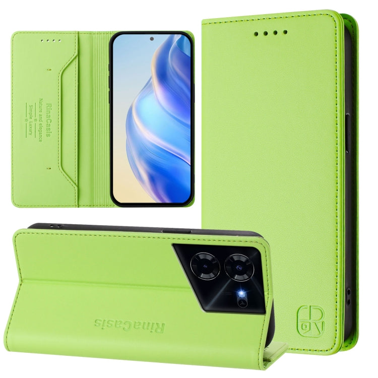 RC01 Dual-Folded Magnetic Suction RFID Leather Phone Case, For Tecno Pova 5, For Tecno Camon 20 Premier 5G, For Tecno Camon 20 Pro 5G, For Tecno Camon 20 4G / 20 Pro 4G, For Tecno Pop 7/ 7 Pro / Spark GO 2023, For Tecno Spark 10 5G                     ...