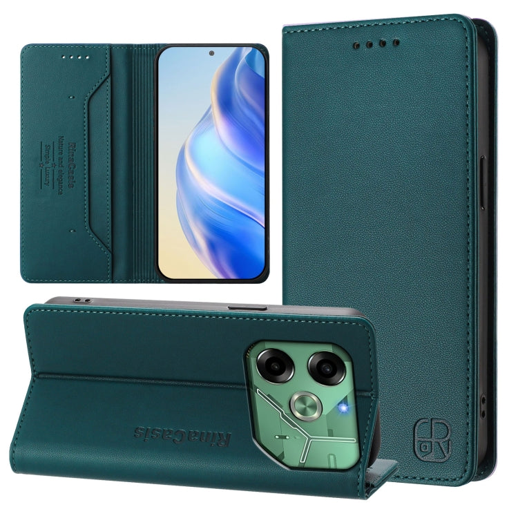 RC01 Dual-Folded Magnetic Suction RFID Leather Phone Case, For Tecno Pop 6C / itel A18, For Tecno Spark 10 Pro Magic, For Tecno Camon 30 Premier 5G, For Tecno Pova 6 Neo, For Tecno Pova 6 4G, For Tecno Pova 6 5G / 6 Pro 5G, For Tecno Camon 30 Pro 5G   ...
