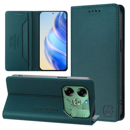 RC01 Dual-Folded Magnetic Suction RFID Leather Phone Case, For Tecno Pop 6C / itel A18, For Tecno Spark 10 Pro Magic, For Tecno Camon 30 Premier 5G, For Tecno Pova 6 Neo, For Tecno Pova 6 4G, For Tecno Pova 6 5G / 6 Pro 5G, For Tecno Camon 30 Pro 5G   ...
