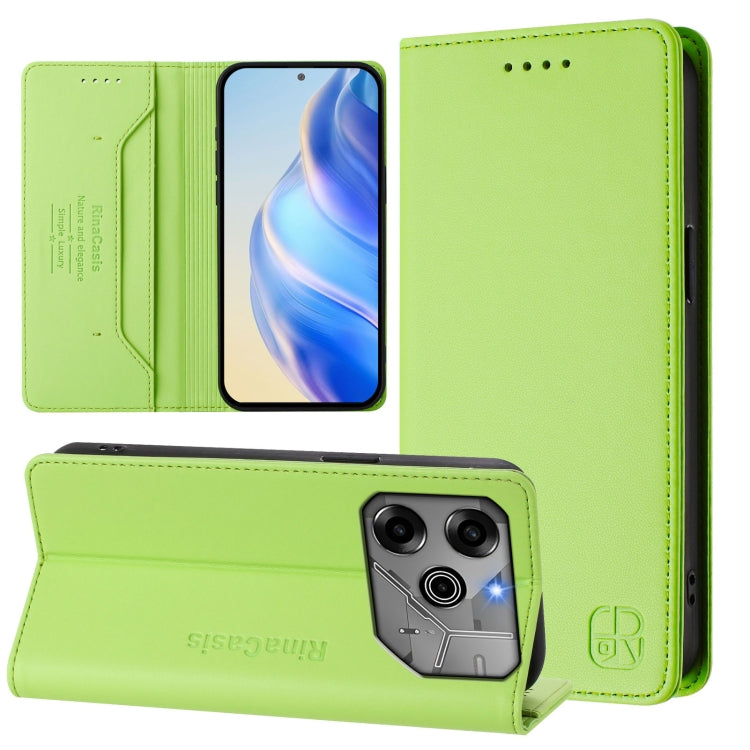 RC01 Dual-Folded Magnetic Suction RFID Leather Phone Case, For Tecno Pop 6C / itel A18, For Tecno Spark 10 Pro Magic, For Tecno Camon 30 Premier 5G, For Tecno Pova 6 Neo, For Tecno Pova 6 4G, For Tecno Pova 6 5G / 6 Pro 5G, For Tecno Camon 30 Pro 5G   ...