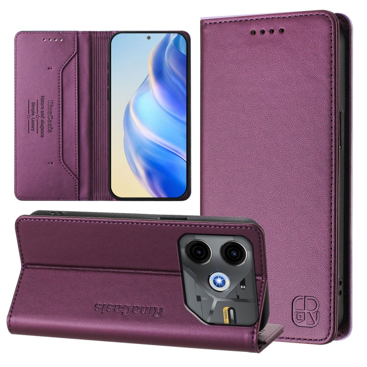 RC01 Dual-Folded Magnetic Suction RFID Leather Phone Case, For Tecno Pop 6C / itel A18, For Tecno Spark 10 Pro Magic, For Tecno Camon 30 Premier 5G, For Tecno Pova 6 Neo, For Tecno Pova 6 4G, For Tecno Pova 6 5G / 6 Pro 5G, For Tecno Camon 30 Pro 5G   ...