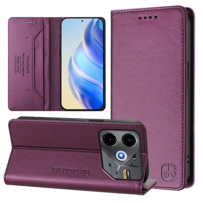 RC01 Dual-Folded Magnetic Suction RFID Leather Phone Case, For Tecno Pop 6C / itel A18, For Tecno Spark 10 Pro Magic, For Tecno Camon 30 Premier 5G, For Tecno Pova 6 Neo, For Tecno Pova 6 4G, For Tecno Pova 6 5G / 6 Pro 5G, For Tecno Camon 30 Pro 5G   ...