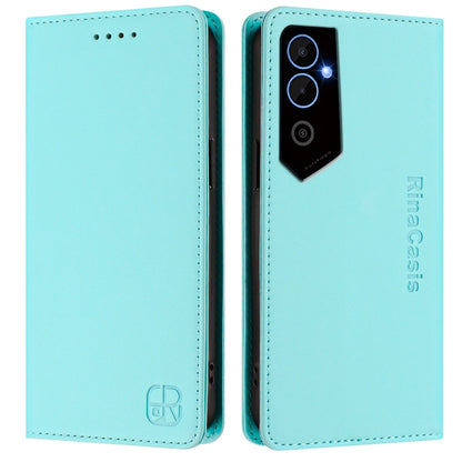 RC01 Dual-Folded Magnetic Suction RFID Leather Phone Case, For Tecno Pova Neo 2, For Tecno Spark GO 2022 / 8C / 9, For Tecno Spark 9T / 9 Pro, For Tecno Pova 3, For Tecno Pop 5, For Tecno Spark 7P, For Tecno Spark 7 / 7T, For Tecno Camon 15 / 15 Air