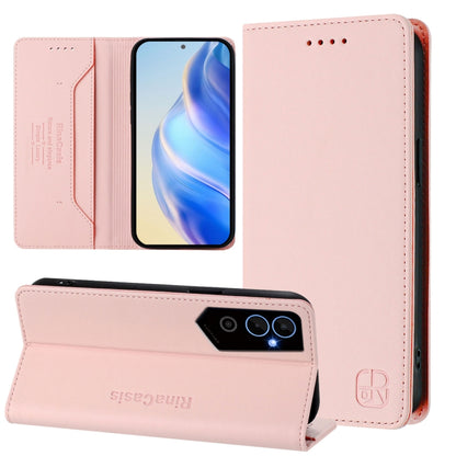 RC01 Dual-Folded Magnetic Suction RFID Leather Phone Case, For Tecno Pova Neo 2, For Tecno Spark GO 2022 / 8C / 9, For Tecno Spark 9T / 9 Pro, For Tecno Pova 3, For Tecno Pop 5, For Tecno Spark 7P, For Tecno Spark 7 / 7T, For Tecno Camon 15 / 15 Air