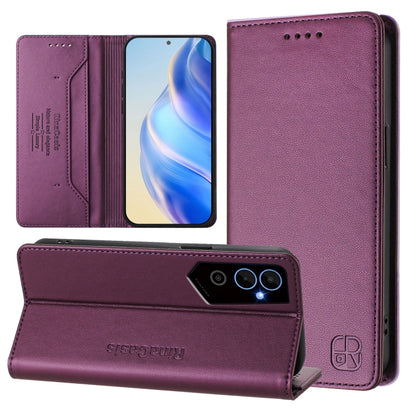 RC01 Dual-Folded Magnetic Suction RFID Leather Phone Case, For Tecno Pova Neo 2, For Tecno Spark GO 2022 / 8C / 9, For Tecno Spark 9T / 9 Pro, For Tecno Pova 3, For Tecno Pop 5, For Tecno Spark 7P, For Tecno Spark 7 / 7T, For Tecno Camon 15 / 15 Air