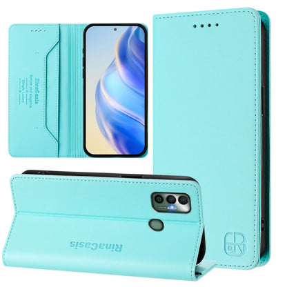RC01 Dual-Folded Magnetic Suction RFID Leather Phone Case, For Tecno Pova Neo 2, For Tecno Spark GO 2022 / 8C / 9, For Tecno Spark 9T / 9 Pro, For Tecno Pova 3, For Tecno Pop 5, For Tecno Spark 7P, For Tecno Spark 7 / 7T, For Tecno Camon 15 / 15 Air