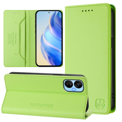 RC01 Dual-Folded Magnetic Suction RFID Leather Phone Case, For Tecno Pova Neo 2, For Tecno Spark GO 2022 / 8C / 9, For Tecno Spark 9T / 9 Pro, For Tecno Pova 3, For Tecno Pop 5, For Tecno Spark 7P, For Tecno Spark 7 / 7T, For Tecno Camon 15 / 15 Air