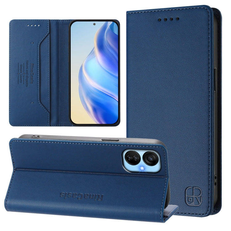 RC01 Dual-Folded Magnetic Suction RFID Leather Phone Case, For Tecno Pova Neo 2, For Tecno Spark GO 2022 / 8C / 9, For Tecno Spark 9T / 9 Pro, For Tecno Pova 3, For Tecno Pop 5, For Tecno Spark 7P, For Tecno Spark 7 / 7T, For Tecno Camon 15 / 15 Air