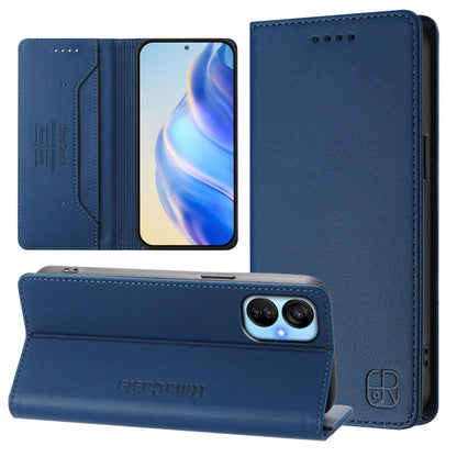 RC01 Dual-Folded Magnetic Suction RFID Leather Phone Case, For Tecno Pova Neo 2, For Tecno Spark GO 2022 / 8C / 9, For Tecno Spark 9T / 9 Pro, For Tecno Pova 3, For Tecno Pop 5, For Tecno Spark 7P, For Tecno Spark 7 / 7T, For Tecno Camon 15 / 15 Air