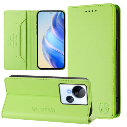 RC01 Dual-Folded Magnetic Suction RFID Leather Phone Case, For Tecno Pova 5, For Tecno Camon 20 Premier 5G, For Tecno Camon 20 Pro 5G, For Tecno Camon 20 4G / 20 Pro 4G, For Tecno Pop 7/ 7 Pro / Spark GO 2023, For Tecno Spark 10 5G                     ...