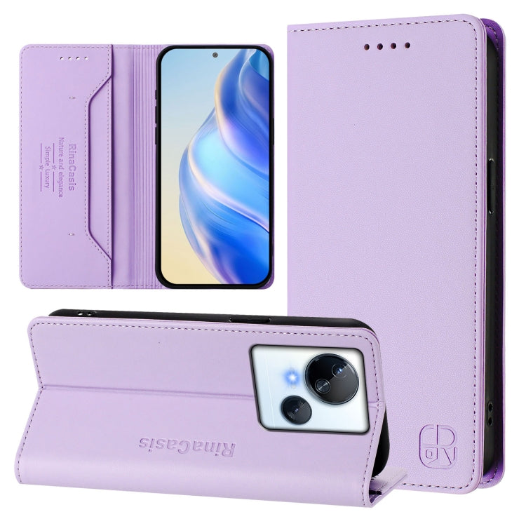 RC01 Dual-Folded Magnetic Suction RFID Leather Phone Case, For Tecno Pova 5, For Tecno Camon 20 Premier 5G, For Tecno Camon 20 Pro 5G, For Tecno Camon 20 4G / 20 Pro 4G, For Tecno Pop 7/ 7 Pro / Spark GO 2023, For Tecno Spark 10 5G                     ...