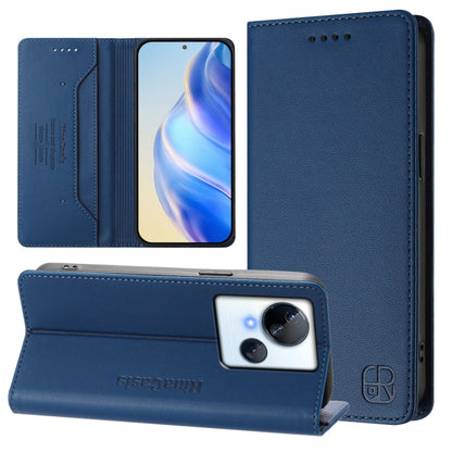 RC01 Dual-Folded Magnetic Suction RFID Leather Phone Case, For Tecno Pova 5, For Tecno Camon 20 Premier 5G, For Tecno Camon 20 Pro 5G, For Tecno Camon 20 4G / 20 Pro 4G, For Tecno Pop 7/ 7 Pro / Spark GO 2023, For Tecno Spark 10 5G                     ...