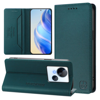 RC01 Dual-Folded Magnetic Suction RFID Leather Phone Case, For Tecno Pova 5, For Tecno Camon 20 Premier 5G, For Tecno Camon 20 Pro 5G, For Tecno Camon 20 4G / 20 Pro 4G, For Tecno Pop 7/ 7 Pro / Spark GO 2023, For Tecno Spark 10 5G                     ...