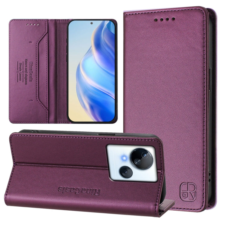 RC01 Dual-Folded Magnetic Suction RFID Leather Phone Case, For Tecno Pova 5, For Tecno Camon 20 Premier 5G, For Tecno Camon 20 Pro 5G, For Tecno Camon 20 4G / 20 Pro 4G, For Tecno Pop 7/ 7 Pro / Spark GO 2023, For Tecno Spark 10 5G                     ...