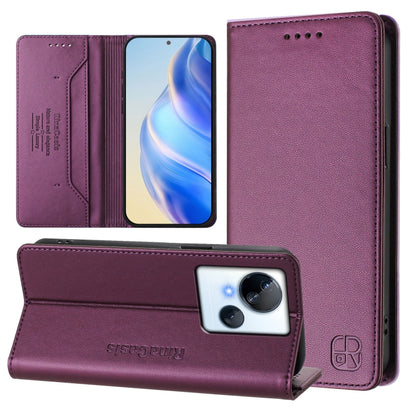 RC01 Dual-Folded Magnetic Suction RFID Leather Phone Case, For Tecno Pova 5, For Tecno Camon 20 Premier 5G, For Tecno Camon 20 Pro 5G, For Tecno Camon 20 4G / 20 Pro 4G, For Tecno Pop 7/ 7 Pro / Spark GO 2023, For Tecno Spark 10 5G                     ...
